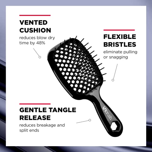 FHI HEAT Unbrush, Red - Detangling Hair Brush Red