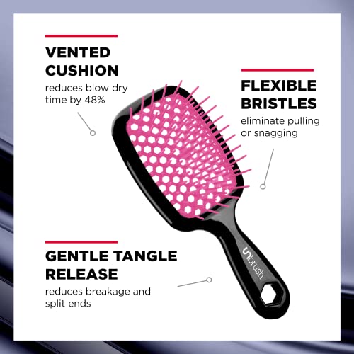 FHI HEAT Unbrush, Red - Detangling Hair Brush Red