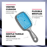FHI HEAT Unbrush, Red - Detangling Hair Brush Red